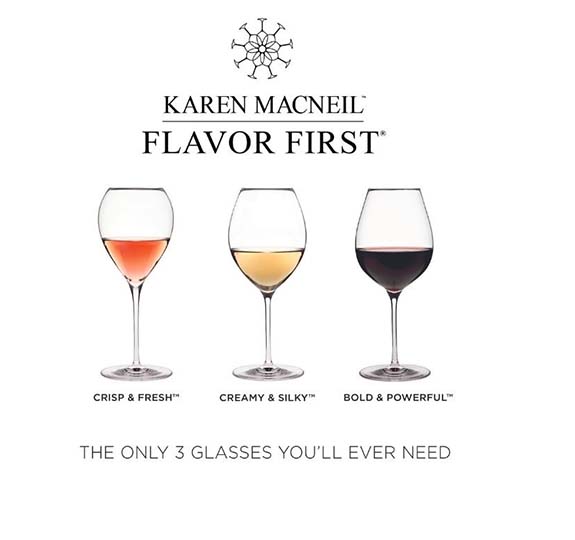 Karen MacNeil's Flavor First™ Wine Glasses – Variety Set of 6 - Karen  MacNeil
